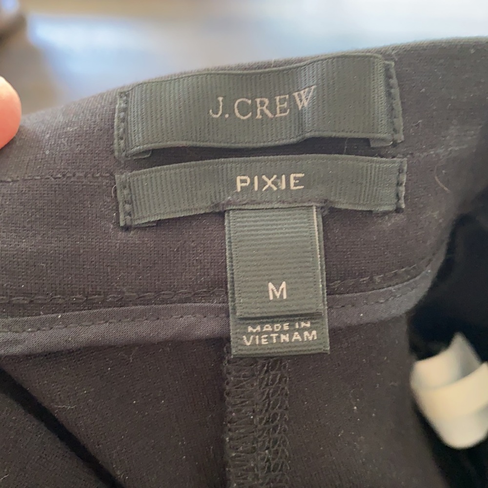 J. Crew Pixie Pant Black M Medium Euc - image 5